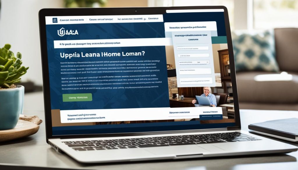 USAA home financing application