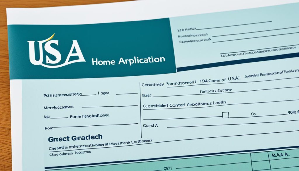 USAA home loan application